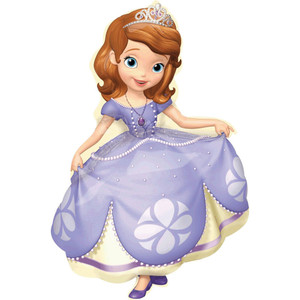 Balloon Foil 88cm Inflated Sofia The First Pose Balloon Foil 88cm Inflated Sofia The First Pose