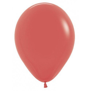 Balloon 30cm Inflated Coral Latex Each