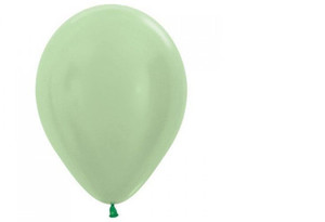 Balloon 30cm Inflated Pearl Light Green Latex Each