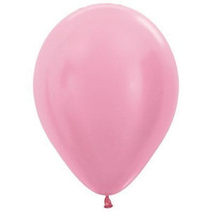 Balloon 30cm Inflated Satin Pearl Pink Sempertex latex Balloon 30cm Inflated Satin Pearl Pink Sempertex latex