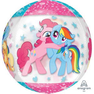 Balloon Clear 38cm Inflated Orbz My Little Pony