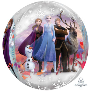Balloon Clear 38cm Inflated Orbz Frozen 2 Balloon Clear 38cm Inflated Orbz Frozen 2