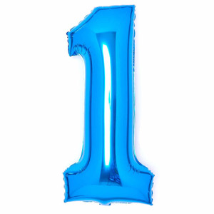 Balloon Foil 86cm 1 Blue Shape