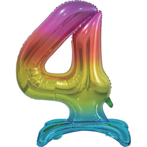 Balloon Foil 76cm 4 Standing Rainbow Shape