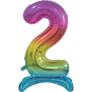 Balloon Foil 76cm 2 Standing Rainbow Shape Balloon Foil 76cm 2 Standing Rainbow Shape
