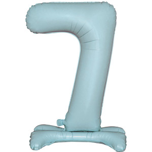 Balloon Foil 76cm 7 Standing Pastel Blue Shape