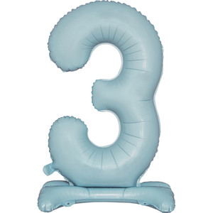 Balloon Foil 76cm 3 Standing Pastel Blue Shape Balloon Foil 76cm 3 Standing Pastel Blue Shape