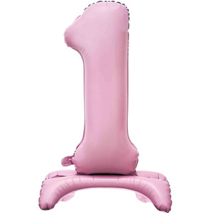 Balloon Foil 76cm 1 Standing Pastel Pink Shape