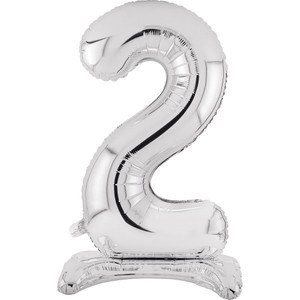 Balloon Foil 76cm Standing Silver Shape Balloon Foil 76cm Standing Silver Shape