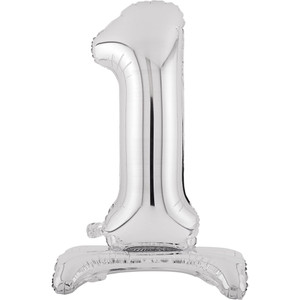 Balloon Foil 76cm 1 Standing Silver Shape