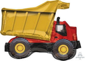 Balloon Foil 81cm Inflated Dump Truck Supershape Large Balloon Foil 81cm Inflated Dump Truck Supershape Large