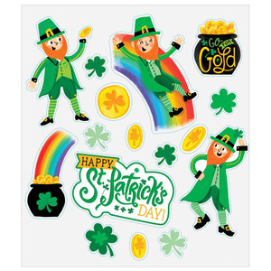 Window Cling St Patricks Day 16pk