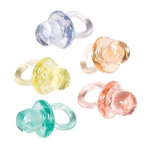 Mini Pacifiers Baby Shower Multi Coloured 24pk Mini Pacifiers Baby Shower Multi Coloured 24pk