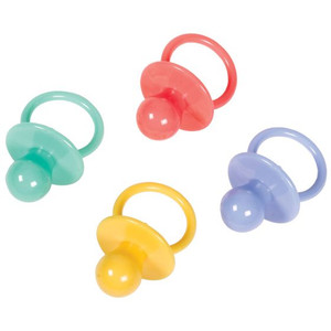 Pacifier Large Baby Shower Multi Coloured 8pk Pacifier Large Baby Shower Multi Coloured 8pk