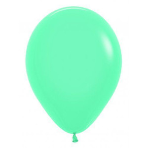 Balloon 30cm Inflated Hi-Float Aquamarine Latex Each