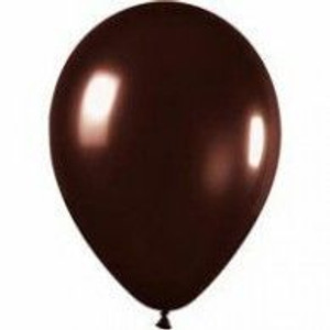 Balloon 30cm Inflated Hi-Float Metallic Chocolate Latex Each Balloon 30cm Inflated Hi-Float Metallic Chocolate Latex Each