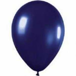 Balloon 30cm Inflated Hi-Float Metallic Midnight Blue Latex Each Balloon 30cm Inflated Hi-Float Metallic Midnight Blue Latex Each