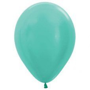 Balloon 30cm Inflated Hi-Float Mint Green Sempertex Latex Each