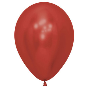 Balloon 30cm Inflated Hi-Float Reflex Metallic Red Sempertex Latex Each Balloon 30cm Inflated Hi-Float Reflex Metallic Red Sempertex Latex Each