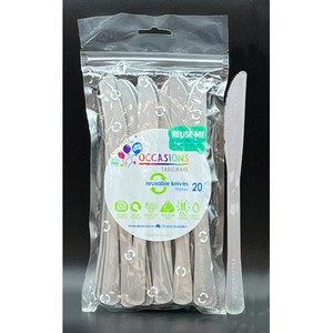 Cutlery Knife Selver Plastic 20pk
