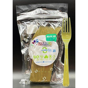Cutlery Fork Gold 20pk Cutlery Fork Gold 20pk