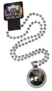 Jewellery Necklace Disco Ball Silver