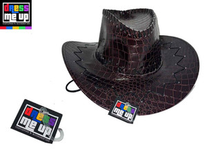 Hat Brown Croc Skin Coubra Hat Brown Croc Skin Coubra
