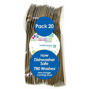 Cutlery Dessert Spoon Gold 20pk Cutlery Dessert Spoon Gold 20pk