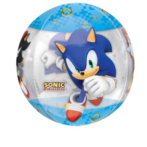 Balloon Clear 38cm Inflated Orbz Sonic The Hedgehog Balloon Clear 38cm Inflated Orbz Sonic The Hedgehog