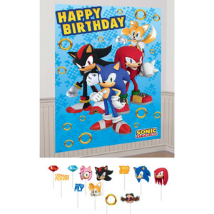 Scene Setter Sonic With Photo Props 16pk Scene Setter Sonic With Photo Props 16pk