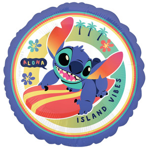 Balloon Foil 43cm Inflated Stitch Aloha Island Vibes Balloon Foil 43cm Inflated Stitch Aloha Island Vibes