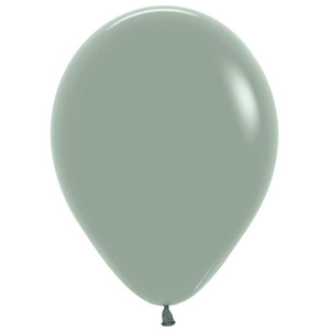 Balloon 30cm Inflated Hi-Float Pastel Dusk Laurel Green Latex