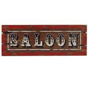 Cutout Saloon Sign