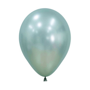 Balloon 30cm Inflated Hi-Float Silk Cool Mint Reflex Latex Each