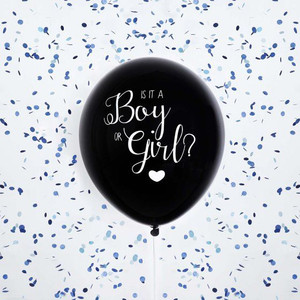 Balloon Latex 45cm Gender Reveal Blue