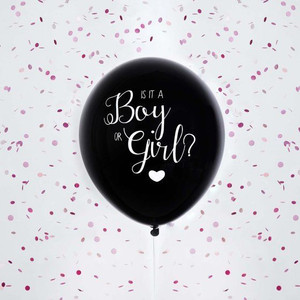 Balloon Latex 45cm Inflated Gender Reveal Blue