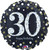 Balloon Foil 43cm 30 Sparkling Happy Birthday Holographic