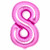 Balloon Foil 86cm 8 Pink Shape