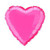 Balloon Foil 46cm Shape Hot Pink Heart