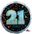 Balloon Foil 45cm Cheers To 21 Years