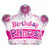 Balloon Foil 46cm Birthday Princess Crown Shape Balloon Foil 46cm Birthday Princess Crown Shape