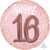Balloon Foil 68cm Sweet 16 Pink Blush Jumbo Balloon Foil 68cm Sweet 16 Pink Blush Jumbo