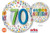 Balloon Clear 38cm Orbz 70 Happy Birthday See Through