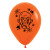 Balloon 30cm Halloween Zombie Orange Latex 6pk