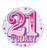 Badge 21 Today Large Pink 150mm