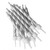 Candle Metallic Silver 10pk