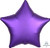Balloon Foil 48cm Shape Purple Royale Luxe Star