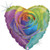 Balloon Foil 46cm Rainbow Rose Glitter Holographic Heart Shape Balloon Foil 46cm Rainbow Rose Glitter Holographic Heart Shape