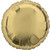 Balloon Foil 43cm Shape White Gold Round