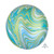 Balloon Foil 38cm Orbz Marblez Blue Green